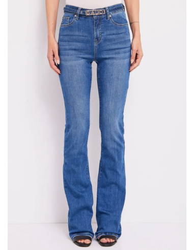 GAUDI' - JEANS FLARE CON CINTURA